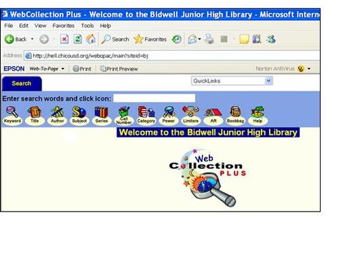 Bidwell online library catalog
